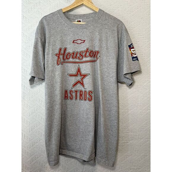 Rare 2012 Gray Houston Astros 50th Anniversary Chevrolet Tee Size XL‎ - Picture 1 of 7